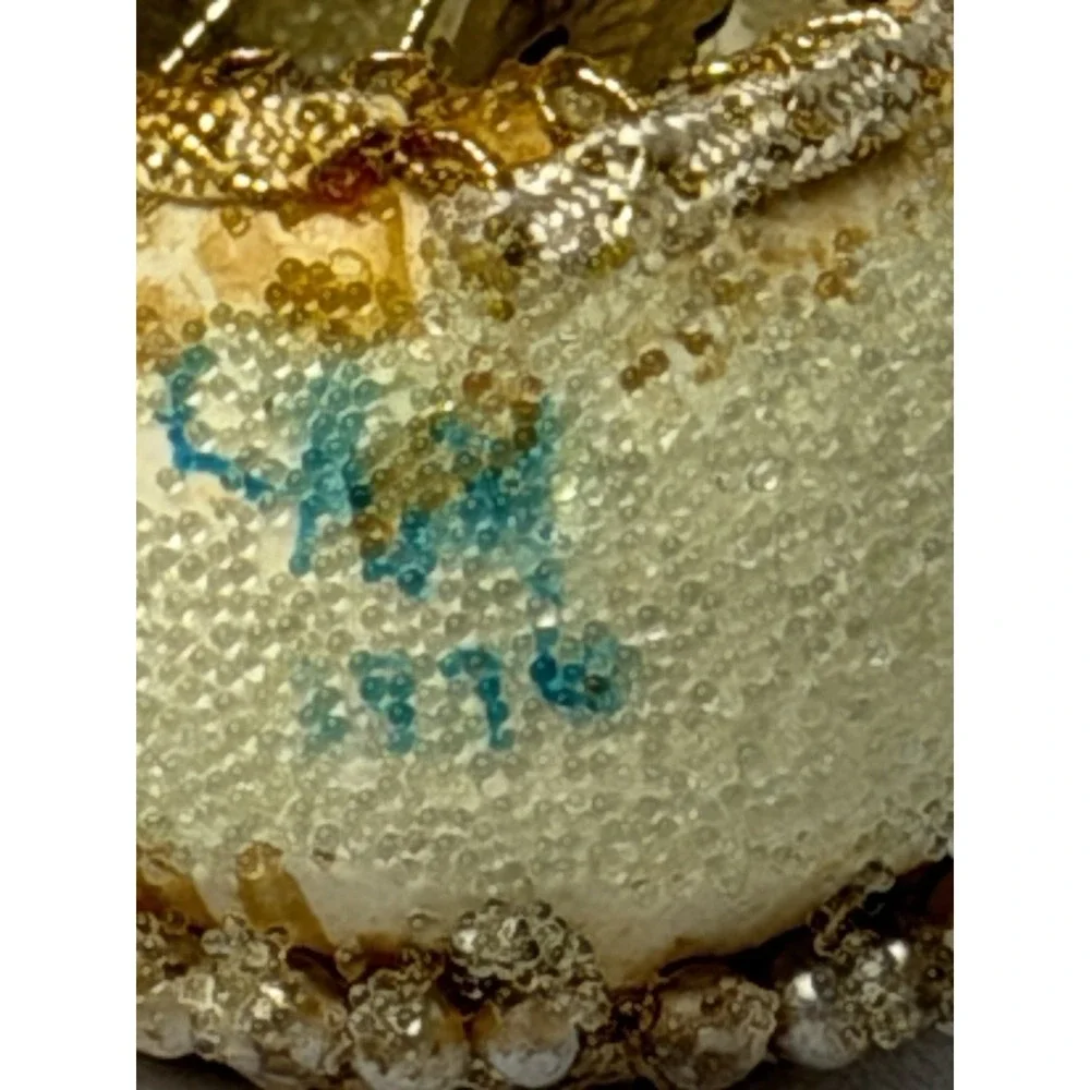 Singing Angels Shadow Box Christmas Tree Ornament VTG  Pearls